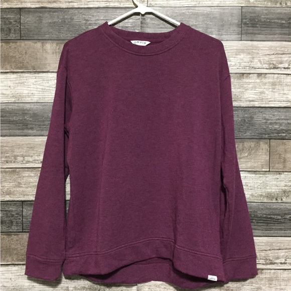 Orvis Classic Collection Sweatshirt Women’s S Purple Pullover Soft Modal Blend - Picture 3 of 8